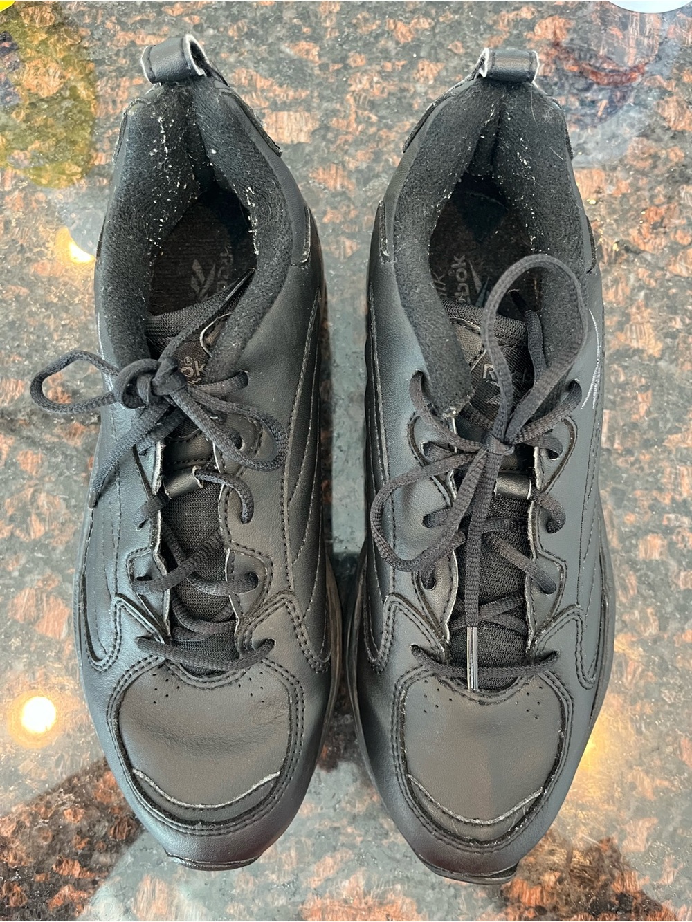 Reebok Black Women's Athletic Lace-Up Sneakers